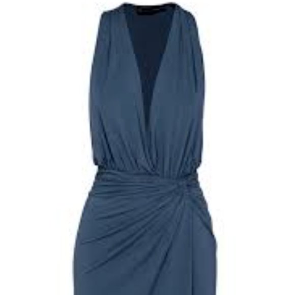 SOLD NWT VIX PAULA HERMANNY Solid Karina Mini Cover Up Grey M - Picture 4 of 8